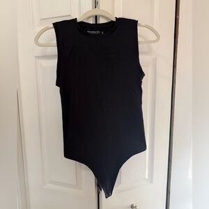 Abercrombie & Fitch Black Sleeveless Bodysuit